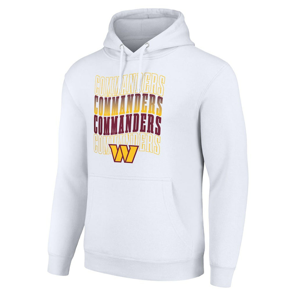 Washington Commanders Starter Four Team Name Logo Fleece Pullover Hoodie White - NFL