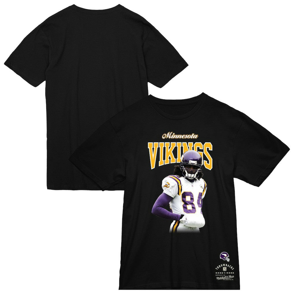 Randy Moss Minnesota Vikings Sideline Retired Player T-Shirt Black - Mitchell & Ness