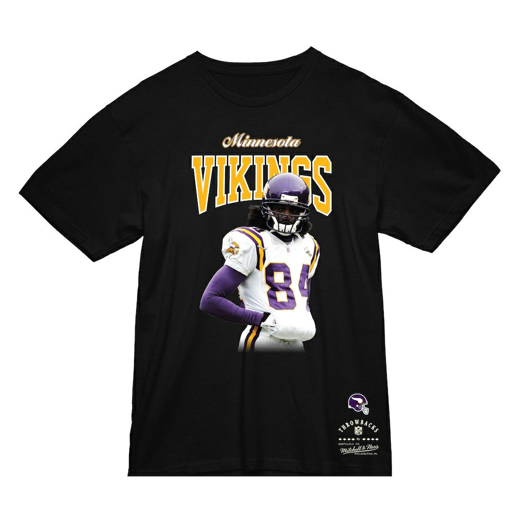 Randy Moss Minnesota Vikings Sideline Retired Player T-Shirt Black - Mitchell & Ness
