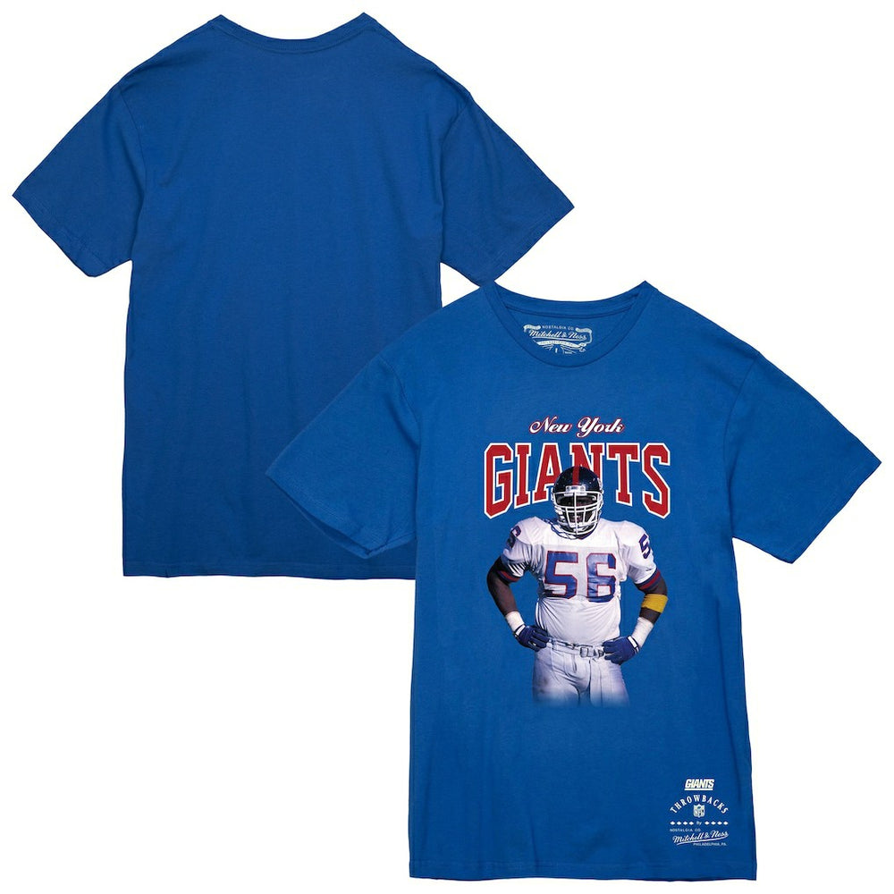 Lawrence Taylor New York Giants Sideline Retired Player T-Shirt Royal - Mitchell & Ness