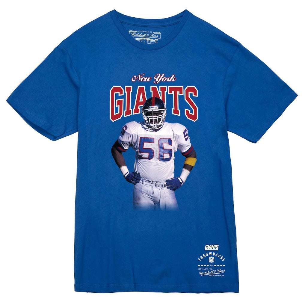 Lawrence Taylor New York Giants Sideline Retired Player T-Shirt Royal - Mitchell & Ness