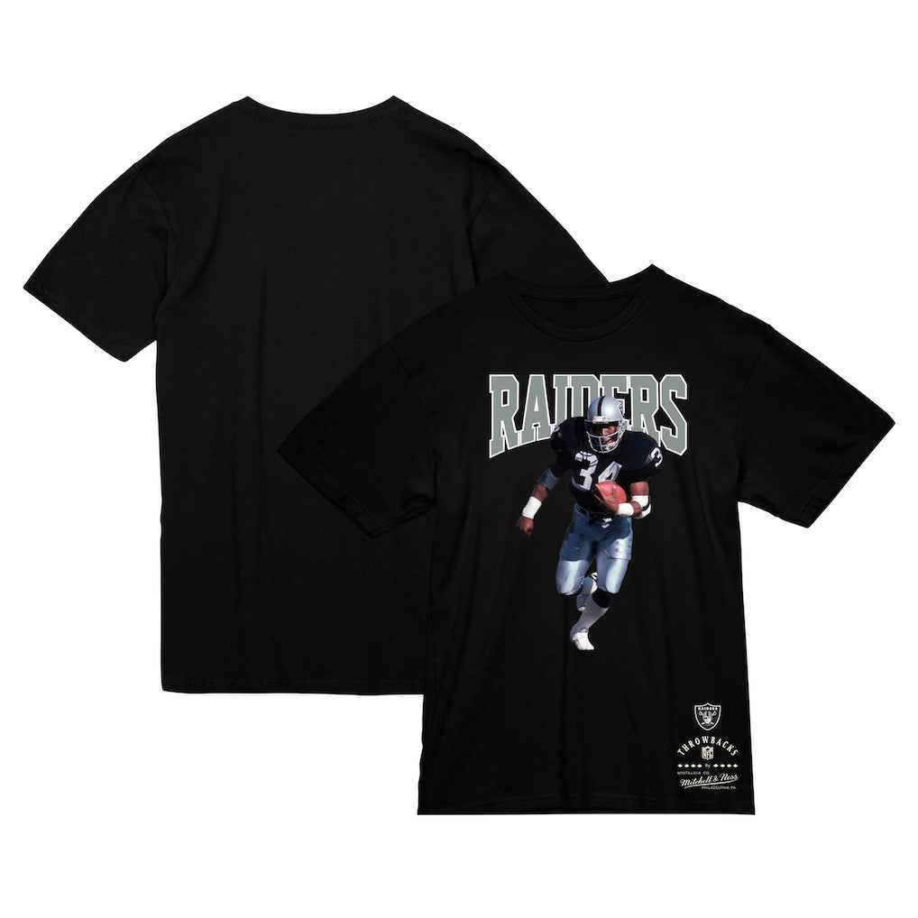 Bo Jackson Las Vegas Raiders Sideline Retired Player T-Shirt Black - Mitchell & Ness