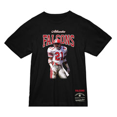 Deion Sanders Atlanta Falcons Sideline Retired Player T-Shirt Black - Mitchell & Ness