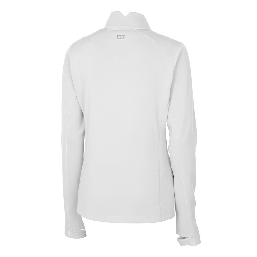 Pittsburgh Steelers Cutter & Buck Women's Traverse Stretch Quarter-Zip Pullover Top White - NFL