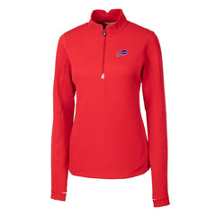 Buffalo Bills Cutter & Buck Women's Traverse Stretch Quarter-Zip Pullover Top Red - NFL