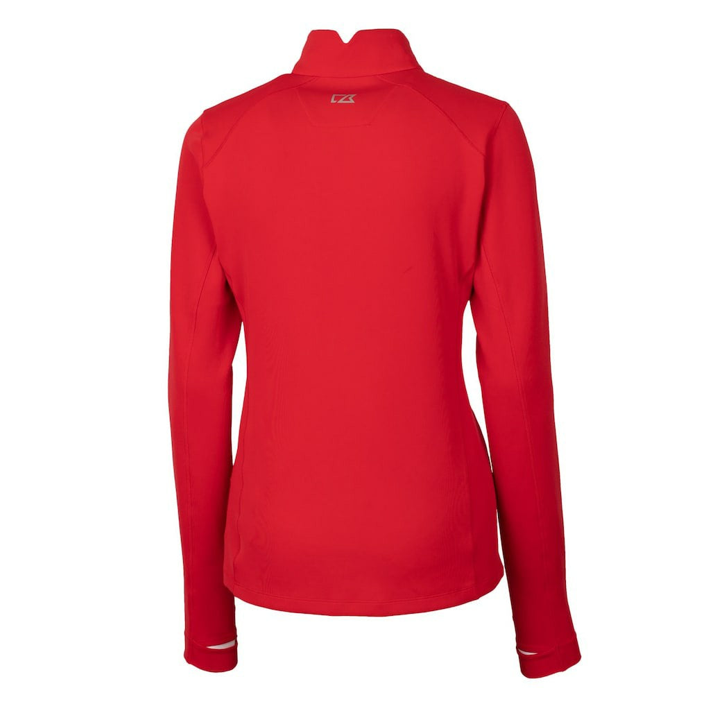 Buffalo Bills Cutter & Buck Women's Traverse Stretch Quarter-Zip Pullover Top Red - NFL