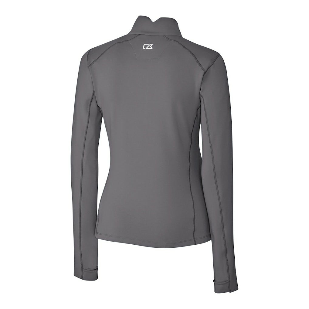 Buffalo Bills Cutter & Buck Women's Traverse Stretch Quarter-Zip Pullover Top Gray - NFL
