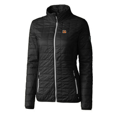 Cincinnati Bengals Cutter & Buck Women's Rainier PrimaLoft Eco Insulated Full-Zip Puffer Jacket Black - NFL