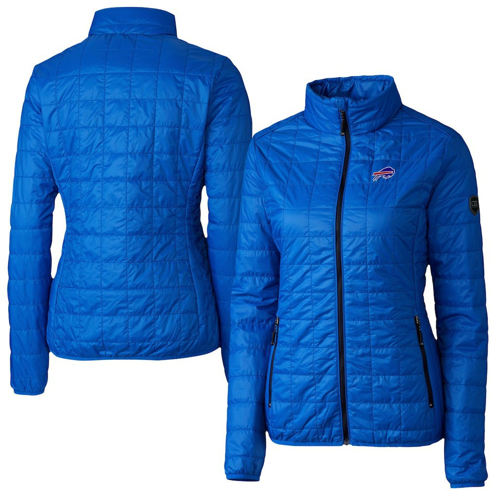 Buffalo Bills Cutter & Buck Women's Rainier PrimaLoft Eco Insulated Full-Zip Puffer Jacket Royal - NFL