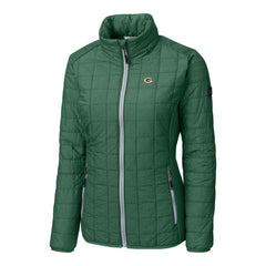Green Bay Packers Cutter & Buck Women's Rainier PrimaLoft Eco Insulated Full-Zip Puffer Jacket Green - NFL
