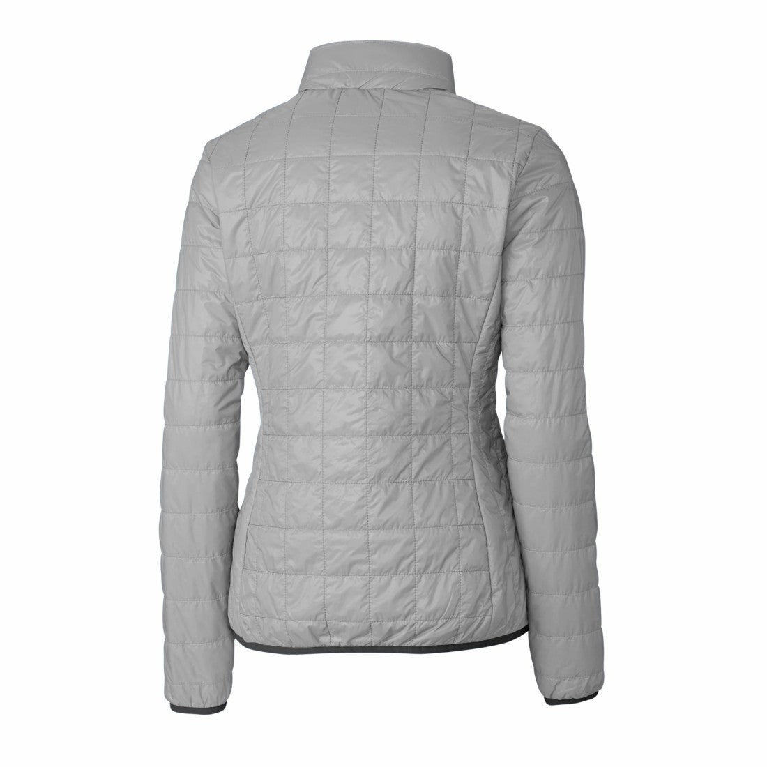 Detroit Lions Cutter & Buck Women's Rainier PrimaLoft Eco Insulated Full-Zip Puffer Jacket Gray - NFL