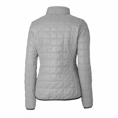 Detroit Lions Cutter & Buck Women's Rainier PrimaLoft Eco Insulated Full-Zip Puffer Jacket Gray - NFL