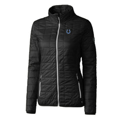 Indianapolis Colts Cutter & Buck Women's Rainier PrimaLoft Eco Insulated Full-Zip Puffer Jacket Black - NFL