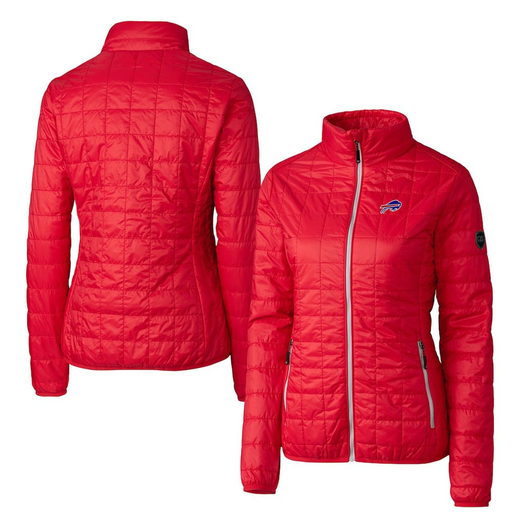 Buffalo Bills Cutter & Buck Women's Rainier PrimaLoft Eco Insulated Full-Zip Puffer Jacket Red - NFL