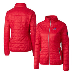 Buffalo Bills Cutter & Buck Women's Rainier PrimaLoft Eco Insulated Full-Zip Puffer Jacket Red - NFL