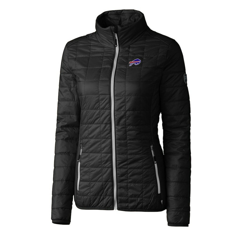 Buffalo Bills Cutter & Buck Women's Rainier PrimaLoft Eco Insulated Full-Zip Puffer Jacket Black - NFL