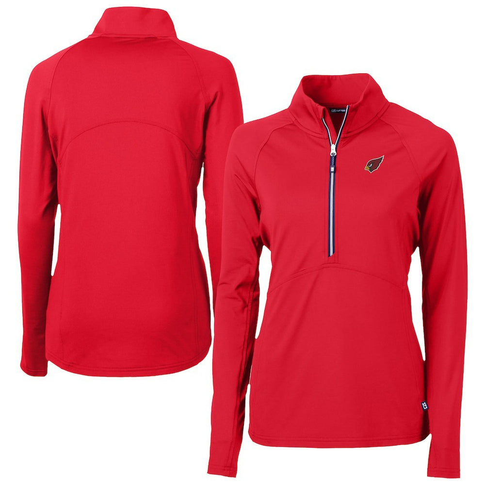 Arizona Cardinals Cutter & Buck Women's Adapt Eco Knit Stretch Recycled Half-Zip Pullover Top Cardinal - NFL