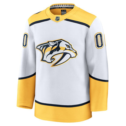 Nashville Predators Fanatics Away Premium Custom Jersey - White | NHL Jerseys