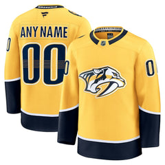 Nashville Predators - Fanatics Home Premium Custom Jersey Gold