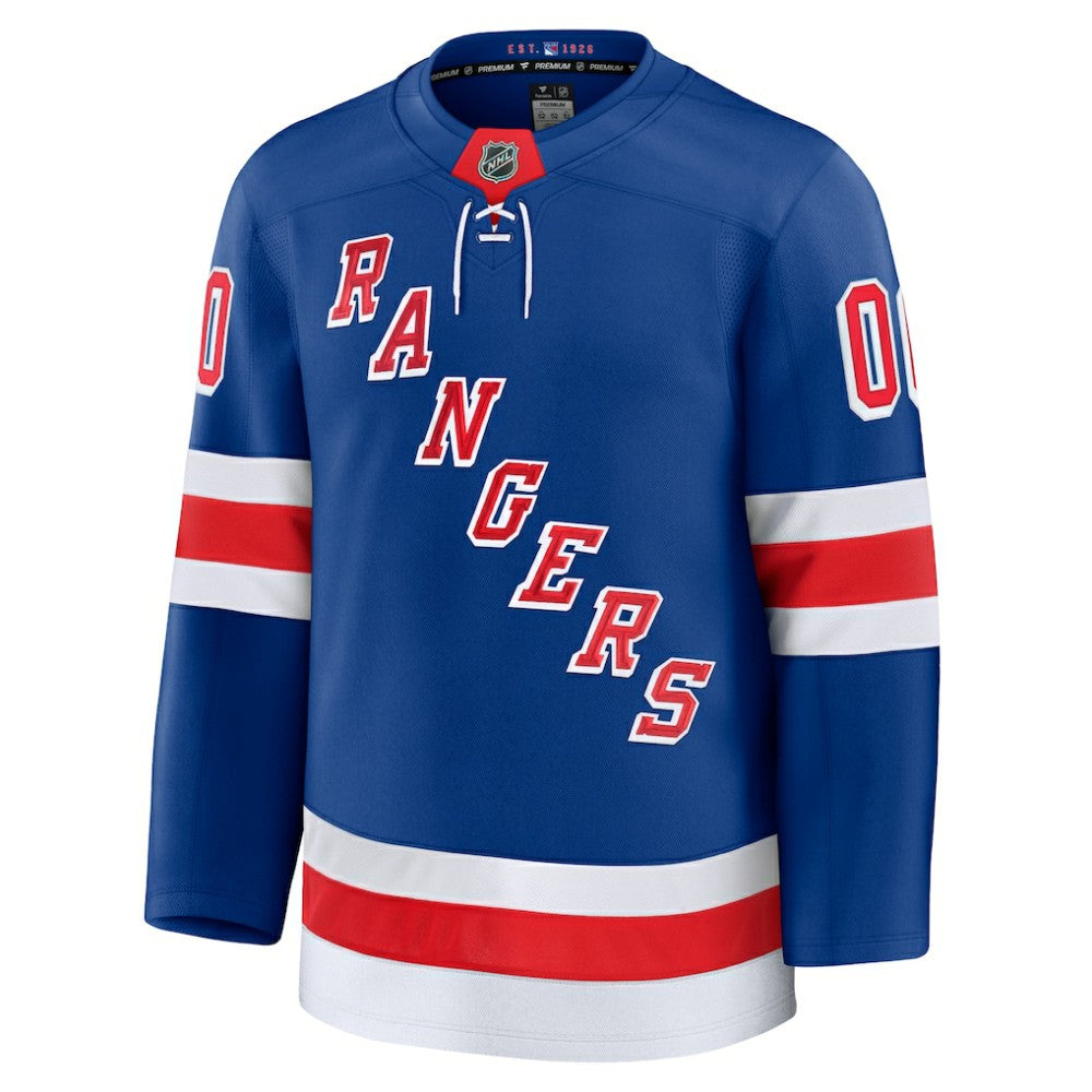 New York Rangers Fanatics Home Premium Custom Jersey Royal