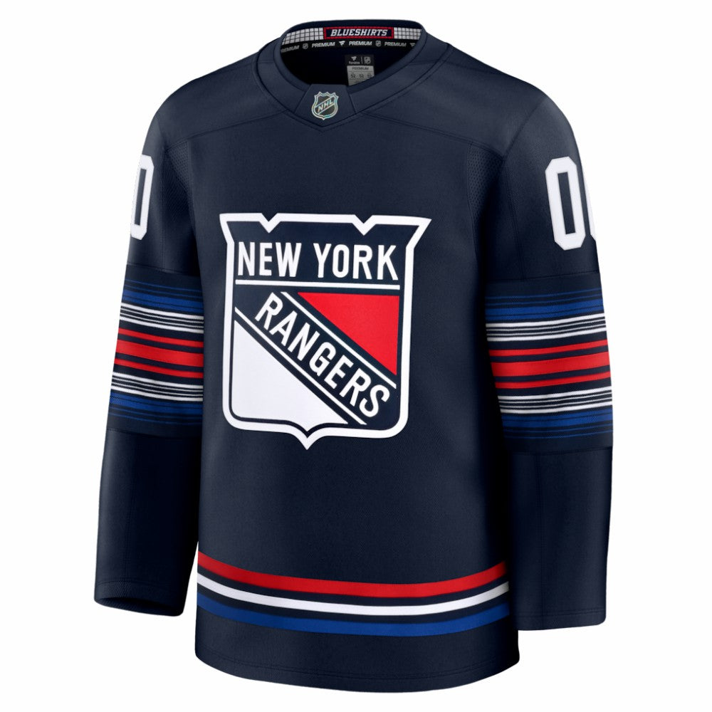 New York Rangers Fanatics Alternate Premium Custom Jersey Navy