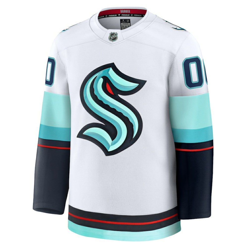 Seattle Kraken Fanatics Away Premium Custom Jersey - White | NHL Jerseys