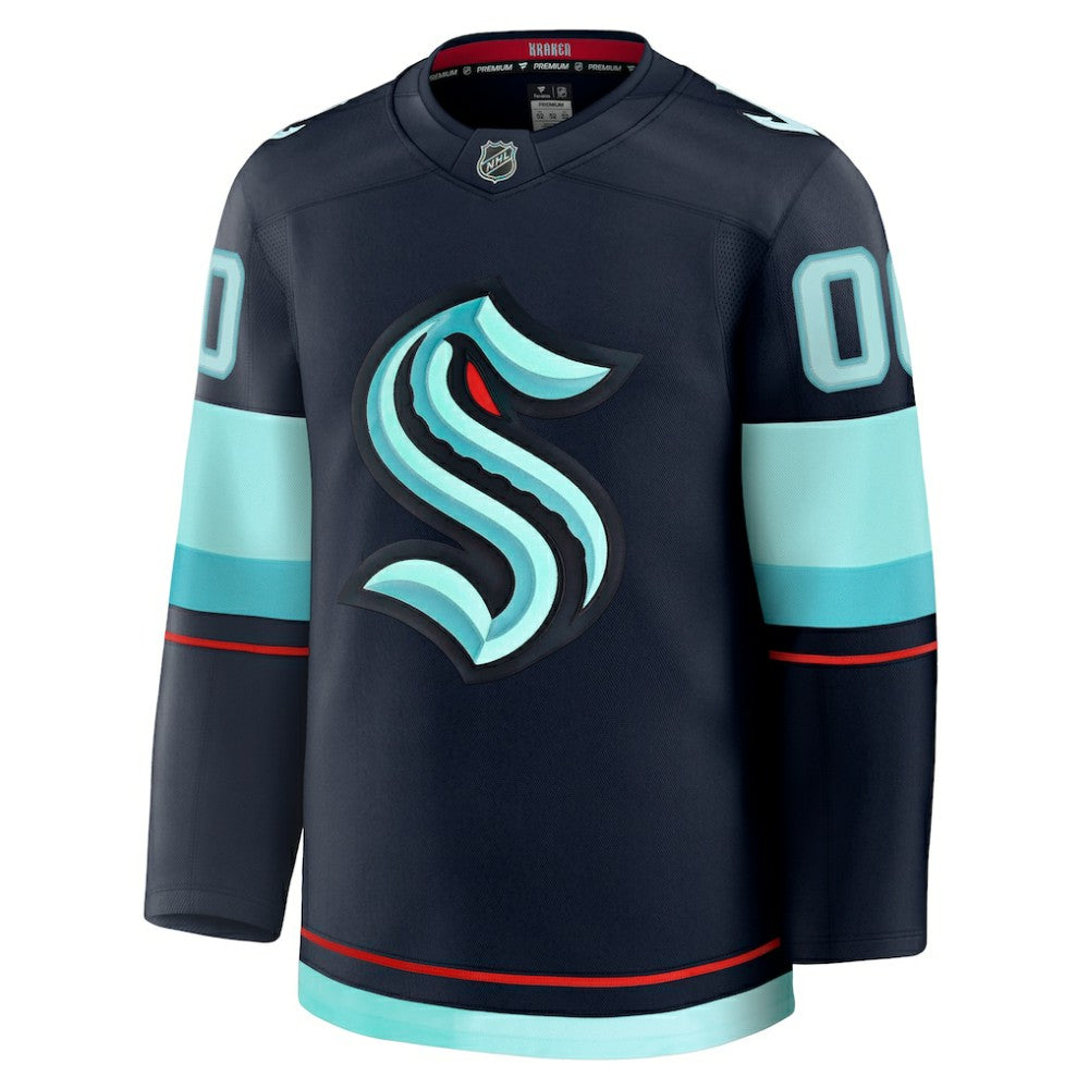 Seattle Kraken Fanatics Home Premium Custom Jersey - Deep Sea Blue | NHL Jerseys