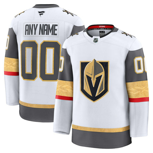 Vegas Golden Knights Fanatics Away Premium Custom Jersey - White | NHL Jerseys