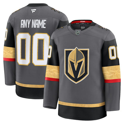Vegas Golden Knights Fanatics Alternate Premium Custom Jersey - Gray | NHL Jerseys