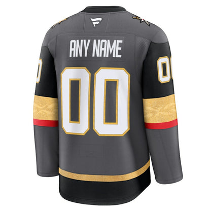 Vegas Golden Knights Fanatics Alternate Premium Custom Jersey - Gray | NHL Jerseys