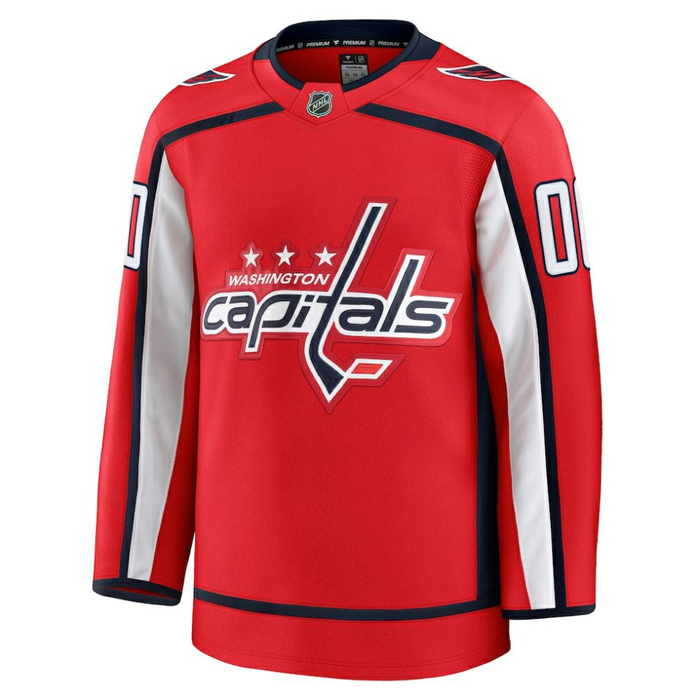 Washington Capitals Fanatics Home Premium Custom Jersey - Red | NHL Jerseys