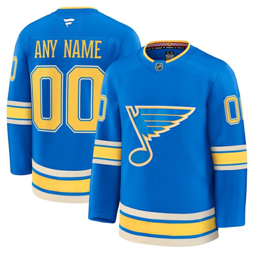 St. Louis Blues - Fanatics Alternate Premium Custom Jersey Blue