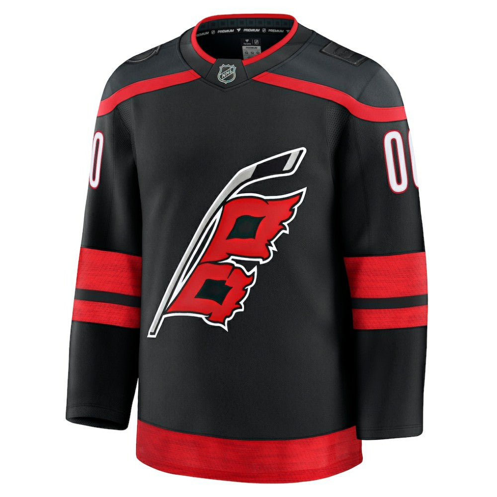 Carolina Hurricanes Fanatics Home Premium Custom Jersey - Black | NHL Jerseys