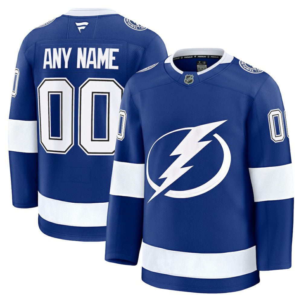 Tampa Bay Lightning Fanatics Home Premium Custom Jersey - Blue | NHL Jerseys