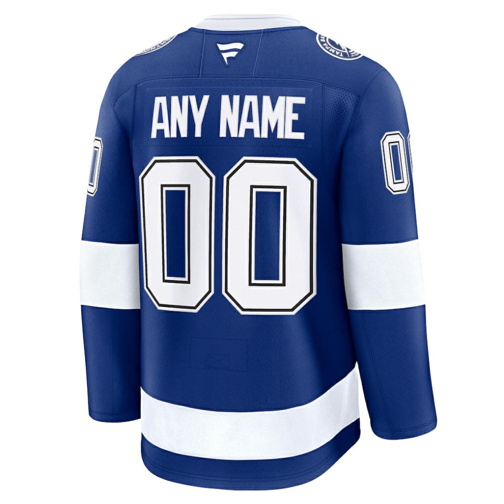 Tampa Bay Lightning Fanatics Home Premium Custom Jersey - Blue | NHL Jerseys