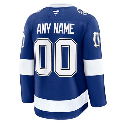 Tampa Bay Lightning Fanatics Home Premium Custom Jersey - Blue | NHL Jerseys