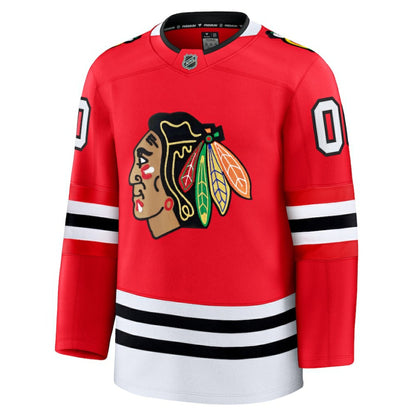 Chicago Blackhawks Fanatics Home Premium Custom Jersey - Red | NHL Jerseys