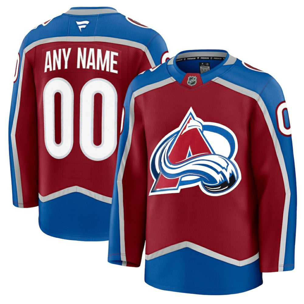 Colorado Avalanche Fanatics Home Premium Custom Jersey - Burgundy | NHL Jerseys