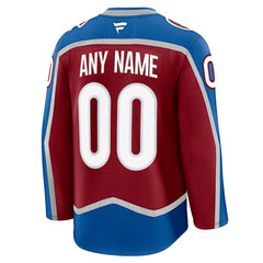 Colorado Avalanche - Fanatics Home Premium Custom Jersey Burgundy