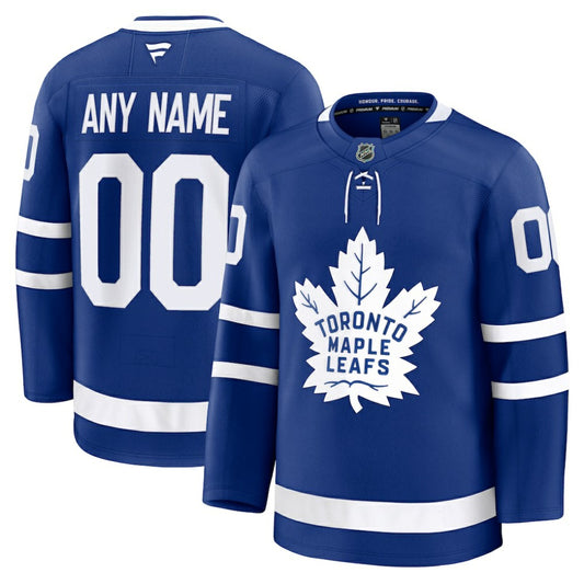 Toronto Maple Leafs Fanatics Home Premium Custom Jersey - Blue | NHL Jerseys