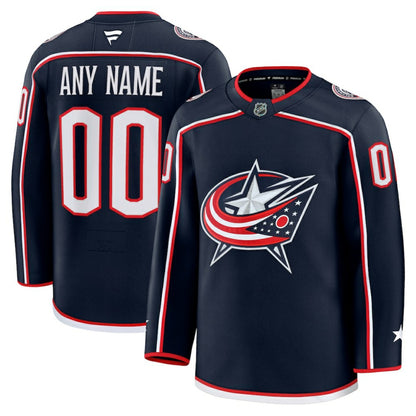 Columbus Blue Jackets Fanatics Home Premium Custom Jersey - Navy | NHL Jerseys
