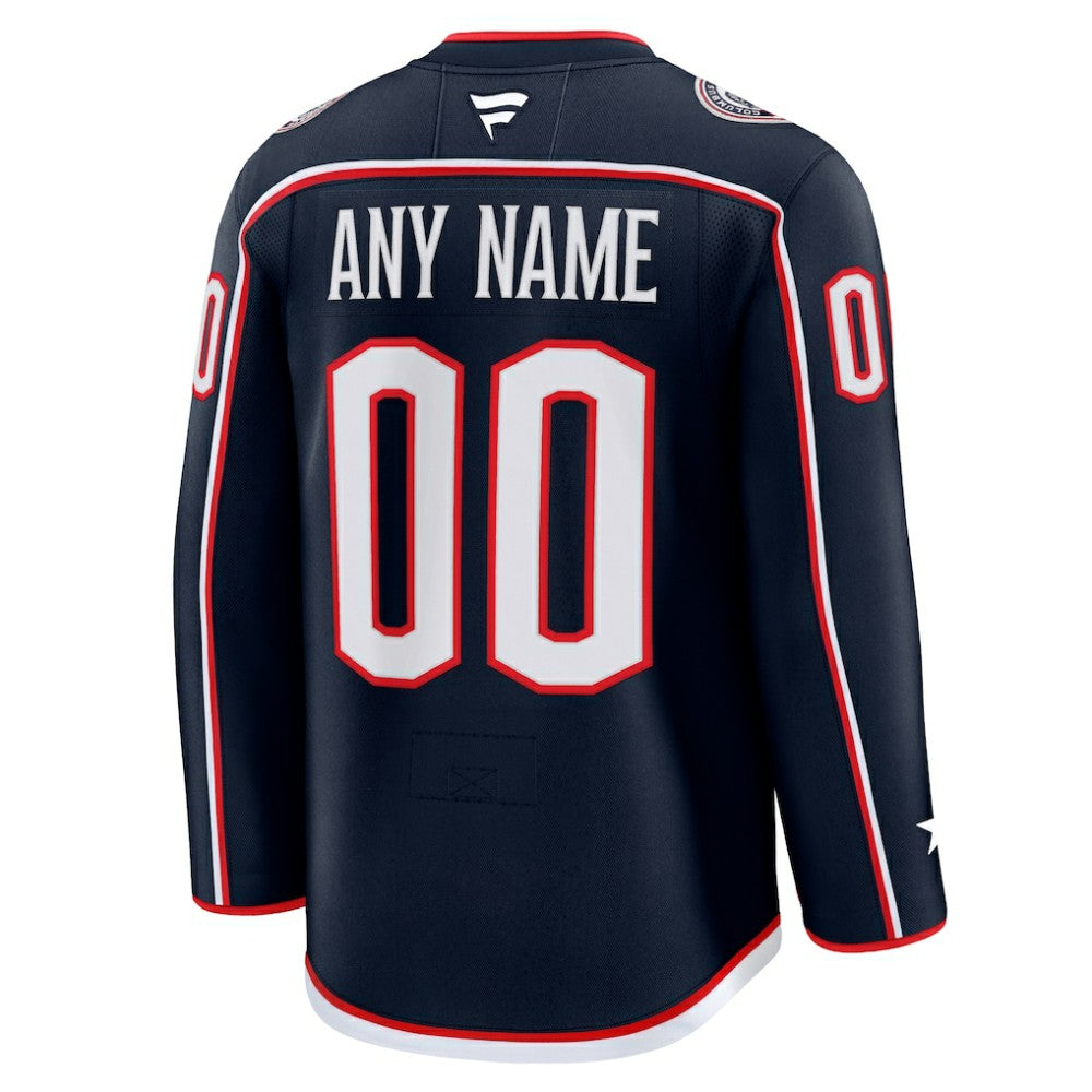 Columbus Blue Jackets Fanatics Home Premium Custom Jersey - Navy | NHL Jerseys