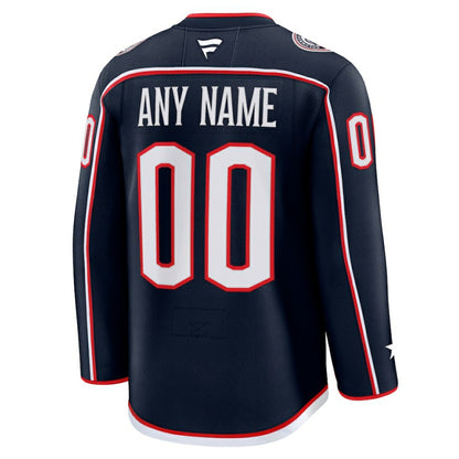 Columbus Blue Jackets Fanatics Home Premium Custom Jersey - Navy | NHL Jerseys