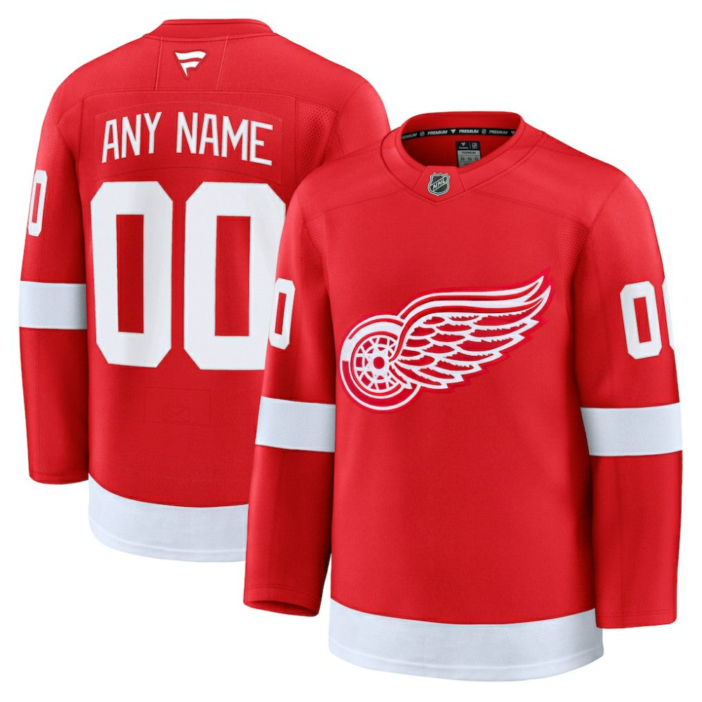 Detroit Red Wings Fanatics Home Premium Custom Jersey - Red | NHL Jerseys