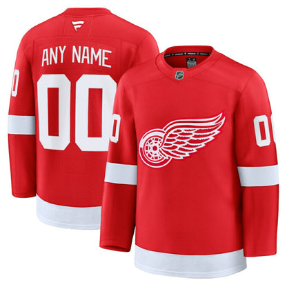 Detroit Red Wings Fanatics Home Premium Custom Jersey - Red | NHL Jerseys