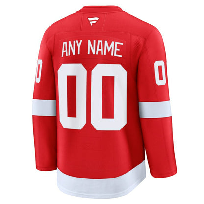 Detroit Red Wings Fanatics Home Premium Custom Jersey - Red | NHL Jerseys