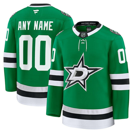 Dallas Stars Fanatics Home Premium Custom Jersey - Kelly Green | NHL Jerseys