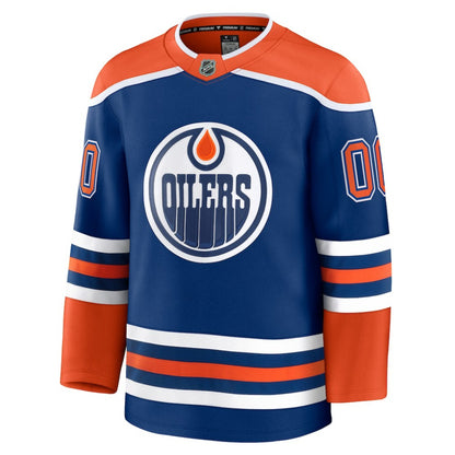 Edmonton Oilers Fanatics Home Premium Custom Jersey - Royal | NHL Jerseys