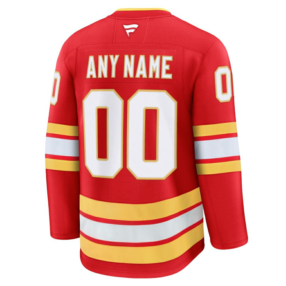 Calgary Flames - Fanatics Home Premium Custom Jersey Red