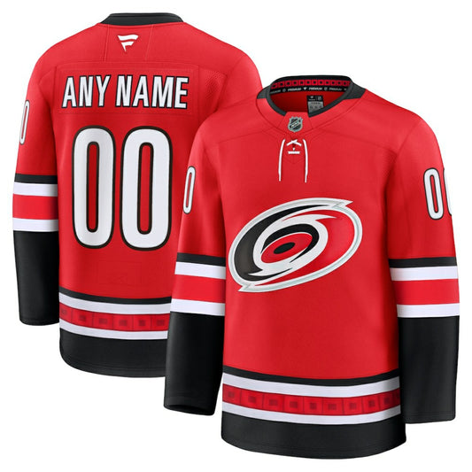 Carolina Hurricanes Fanatics Alternate Premium Custom Jersey - Red | NHL Jerseys